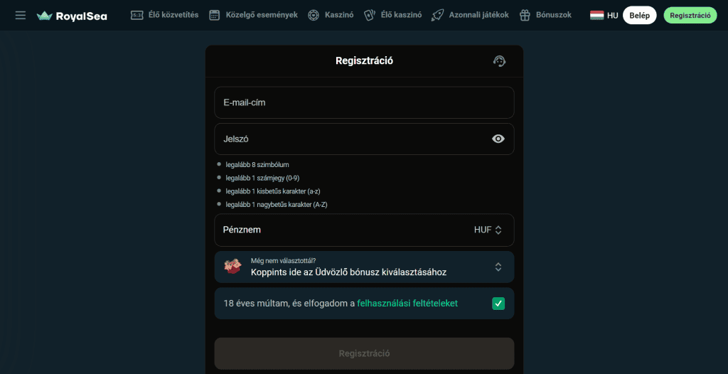 royalsea-registration